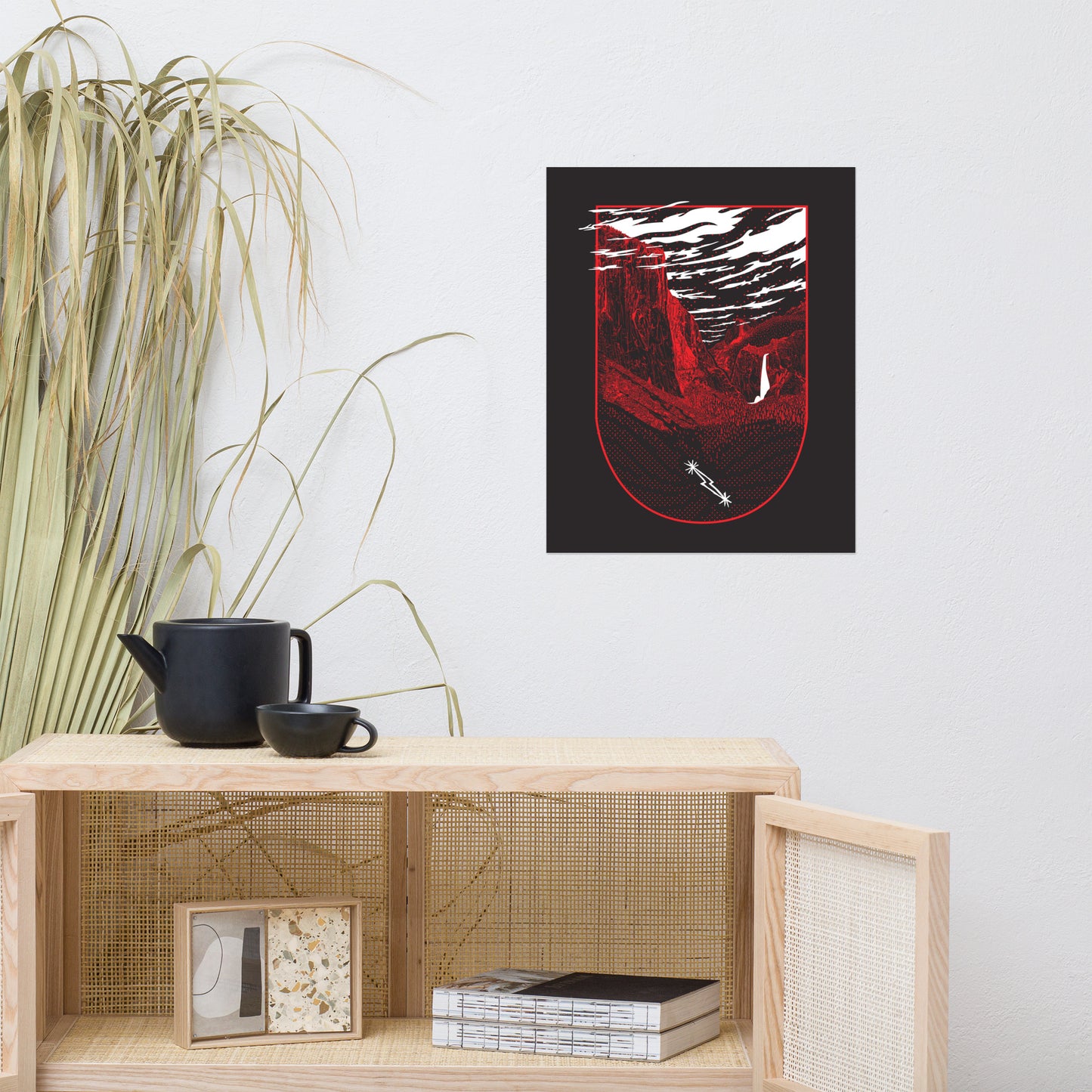 Yosemite black poster