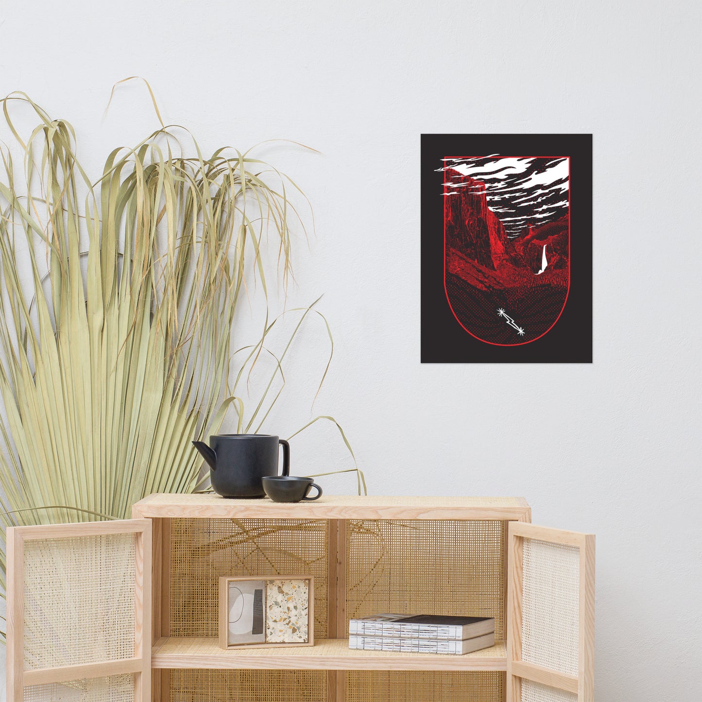 Yosemite black poster