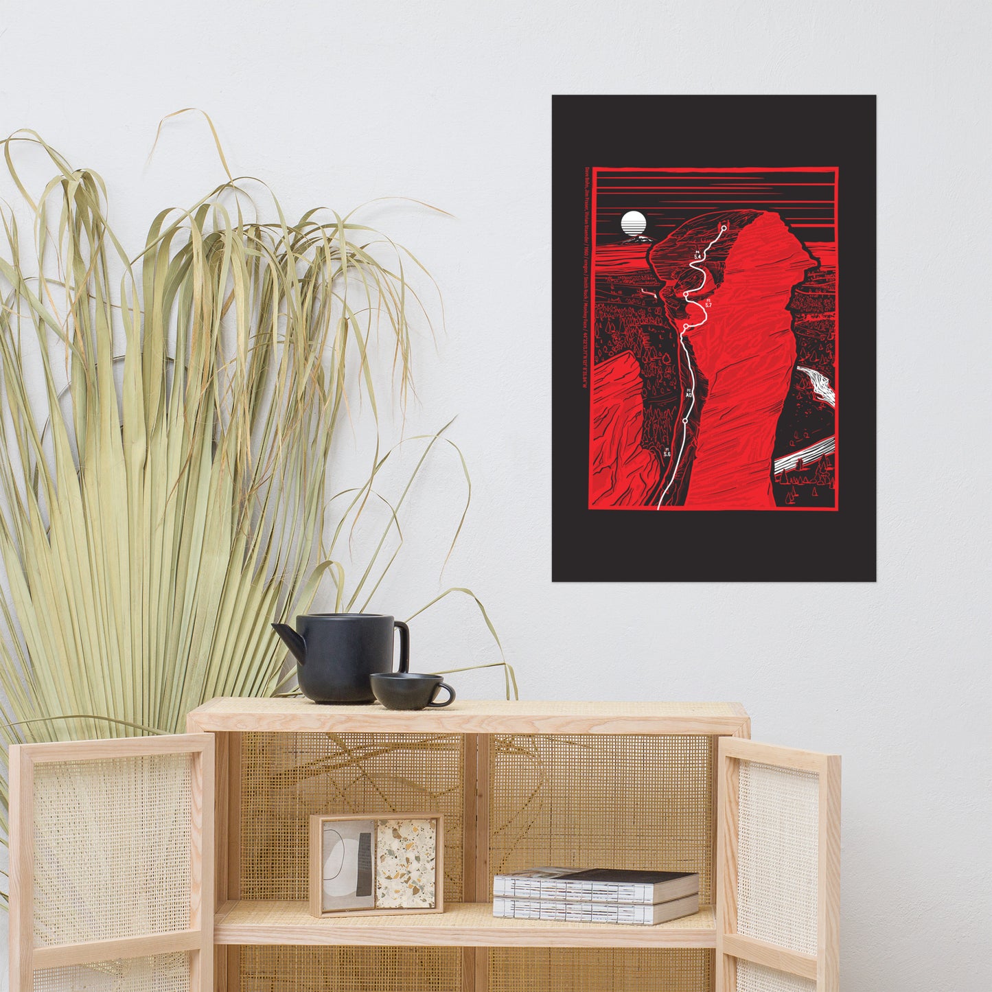 Monkey Face black poster