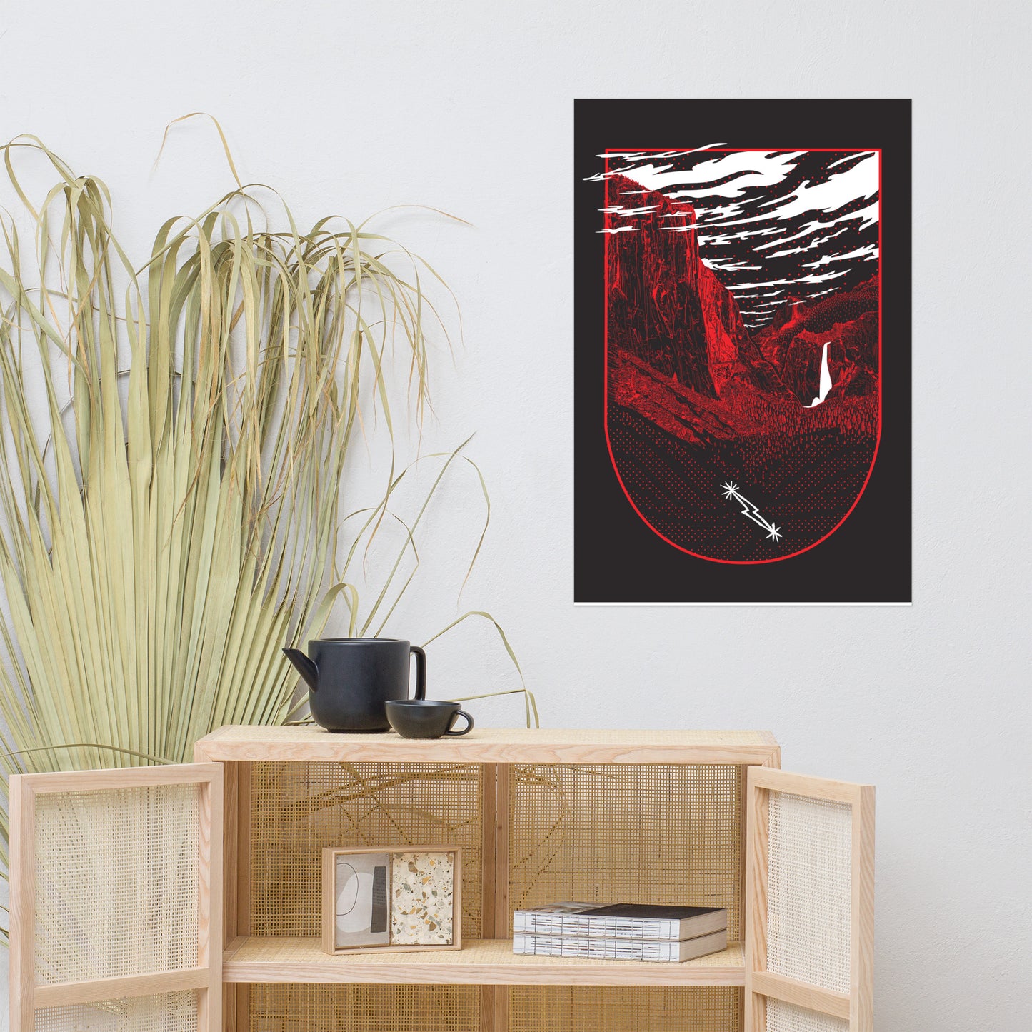 Yosemite black poster